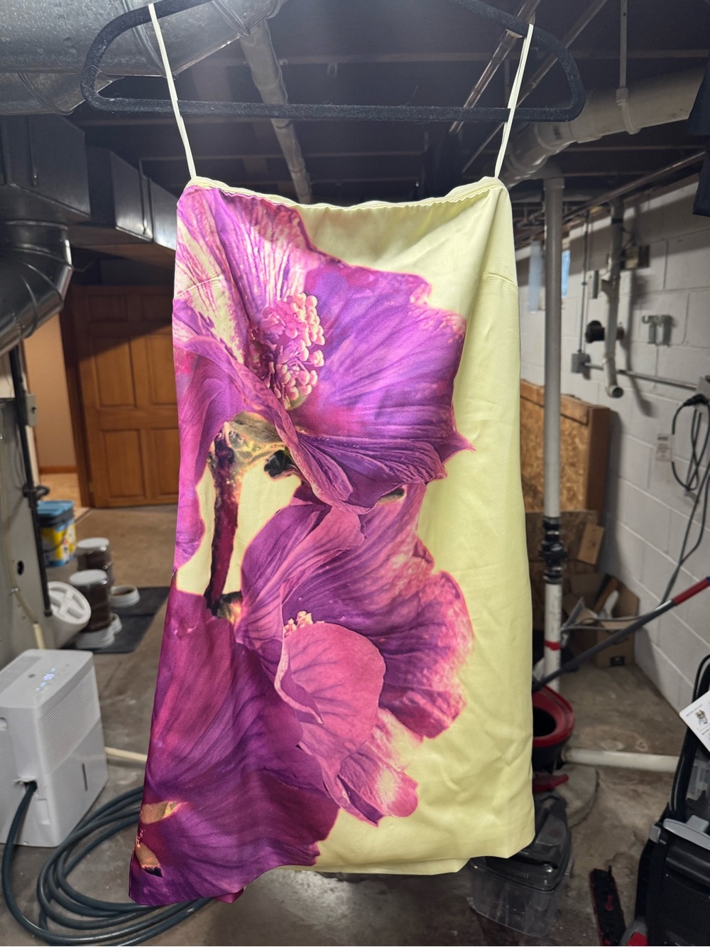 Petal Mini Dress in Yellow and Purple by Steve Madden